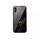 Tempered Glass tok fekete (Marble) Apple Iphone X / Xs készülékhez