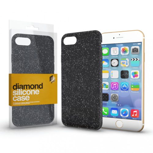 Szilikon tok (Diamond) Fekete Apple iPhone 11 Pro Max készülékhez