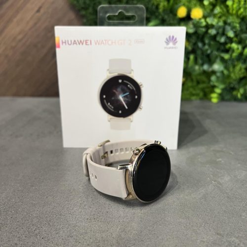 Huawei Watch GT 2 42mm Újszerű - Frosty White / Gold - 1 év iON Store garanciával