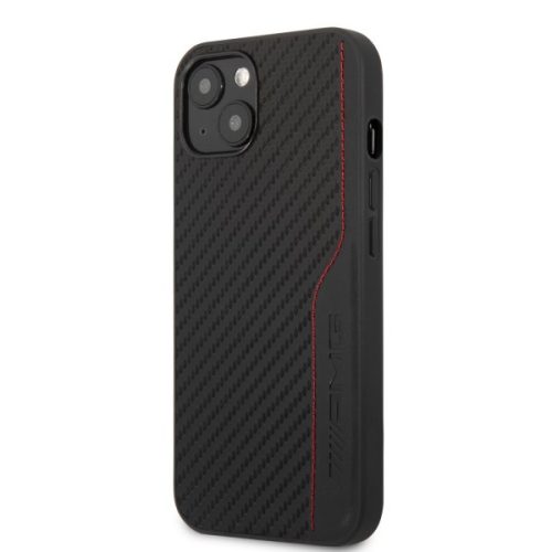 AMG Carbon Red Stitching hátlaptok Apple iPhone 13 mini - Fekete