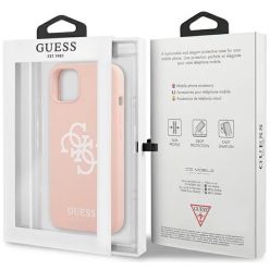 Guess Fehér 4G Logo hátlaptok Apple iPhone 13 Mini - Pink