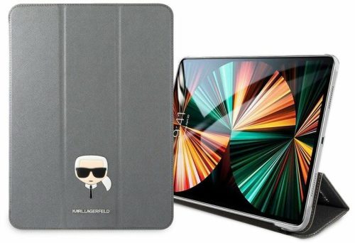 Karl Lagerfeld KLFC12OKHG Head Saffiano tok iPad Pro 12.9" (2020-2021) - Ezüst