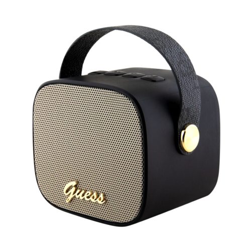 Guess mini bluetooth hangszóró PU 4G Strap (GUWSB2P4SMK), fekete