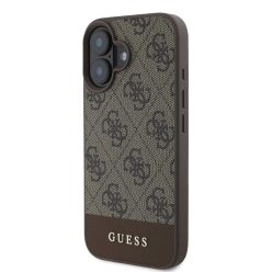   GUESS 4G Apple iPhone 16 hátlap tok - Barna (GUHCP16SG4GLBR)