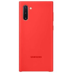 Samsung Note 10 Gyári Szilikon Tok - Piros