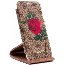   Guess Flip tok Barna (GUFLBKPX4GROB) Apple iPhone X / XS készülékhez