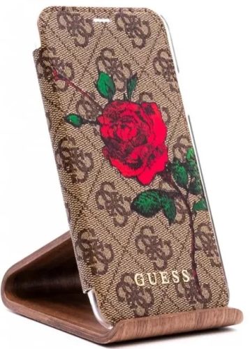 Guess Flip tok Barna (GUFLBKPX4GROB) Apple iPhone X / XS készülékhez