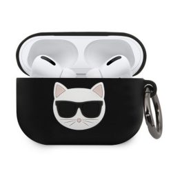   Karl Lagerfeld Airpods Pro szilikon tok, fekete, KLACAPSILCHBK