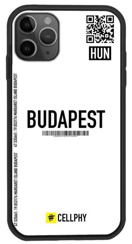 Cellphy - Apple iPhone 11 Pro Budapest feliratos tok - Fehér