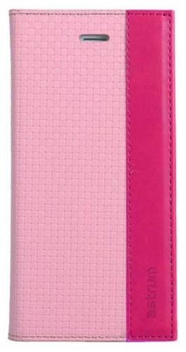 Astrum - MC710 Diary iPhone 5/5S/SE mágneses könyv tok - Pink/Sötétpink