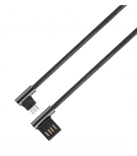 Astrum - Micro-USB kábel 1.2m 90fokban hajlított UM350