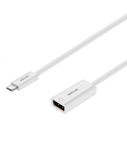 Astrum DA640 USB Type-C - Display port anya adapter fehér