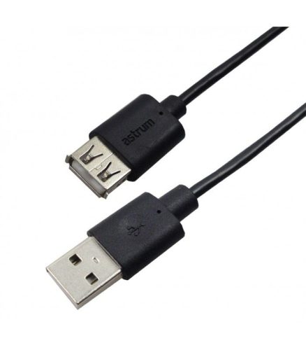 Astrum USB 2.0 hosszabbító kábel 1.8M fekete