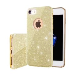   Apple iPhone 13 mini Glitter 3in1 Szilikon hátlapi tok - arany csillogó