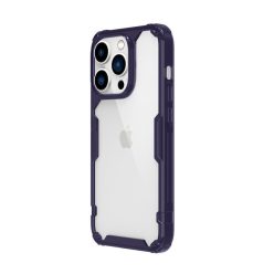   Nillkin Nature Pro Apple iPhone 14 Pro hátlapi tok - Sötétlila/átlátszó