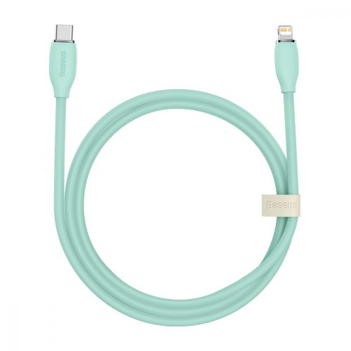 USB Type-C Lightning töltőkábel Baseus Jelly 20W 1.2m - Zöld