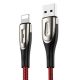 Joyroom - S-M411 erősített USB-Lightning kábel 1.2 m - Piros