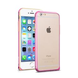   Hoco - Blade series csavaros rögzítésű iPhone 6plus/6splus fém keret (bumper) - pink