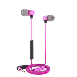   Hoco - EPV02 magas hangminőségű luxus stereo fülhallgató mikrofonnal 120cm - pink