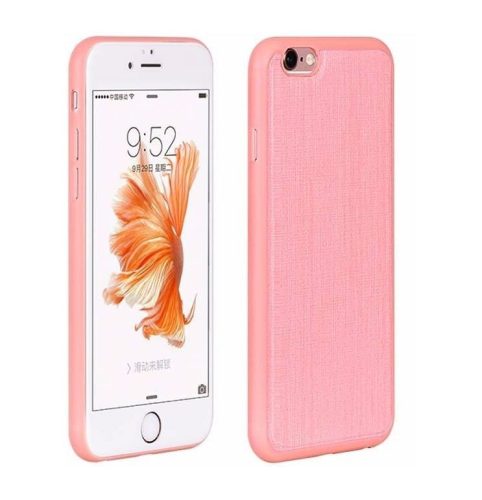 Hoco - Ultra thin series ultra vékony bőr mintás iPhone 6/6s tok - pink