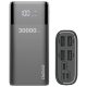 Dudao K8Max 4xUSB powerbank 30000mAh - Fekete