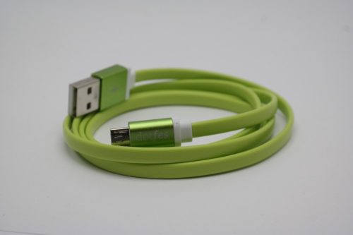 Dotfes A05m micro USB zöld adatkábel 2.5A 1m