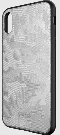 Dotfes G07 iPhone X/XS Camouflage Tok - Silver