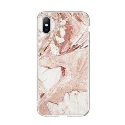   iPhone 12 Pro Max Szilikon tok Wozinsky márvány mintás- pink