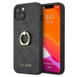   Guess PU 4G Ring Apple iPhone 13 mini  hátlap tok, szürke (GUHCP13S4GMRGR)