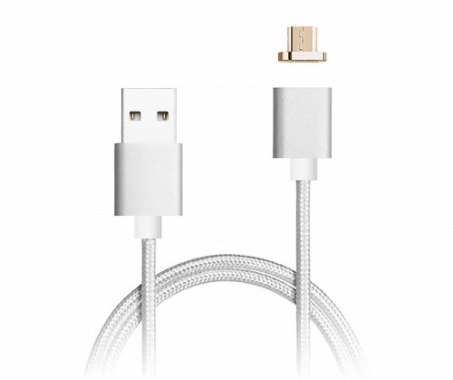 Moizen - M2 Micro-USB Mágneses Adatkábel - Ezüst