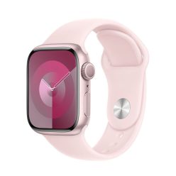   Apple Watch Series 9 GPS 41 mm Pink aluminium case with Sport Band - Pink S/M (MR933QH/A)