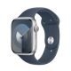 Apple Watch Series 9 GPS 45 mm Silver Aluminium Case with Sport Band S/M - Storm Blue (MR9D3QH/A)