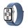 Apple Watch SE (2023) GPS 44mm Silver Aluminium Case with Sport Loop - Winter Blue (MREF3QH/A)