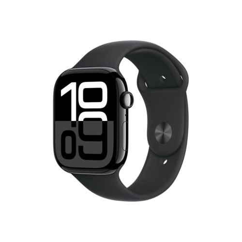 Apple Watch Series 10 GPS 46 mm Kozmoszfekete alumíniumtok, fekete sportszíj - M/L (MWWQ3QH/A)