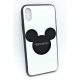 PM - Apple iPhone X/XS Üveges Mintás Tok - People Mickey