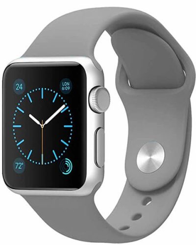 TPU Apple Watch 38/40/41mm szilikon szíj - Szürke