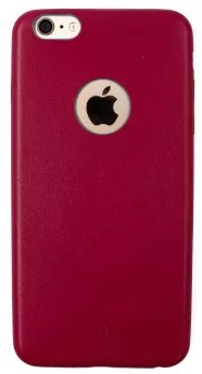 Baseus - iPhone 6 Plus/6S Plus Thin Case 1mm műbőr tok - piros