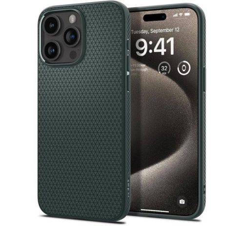 Spigen Liquid Air Apple iPhone 16 Pro Max Abyss Green tok, zöld