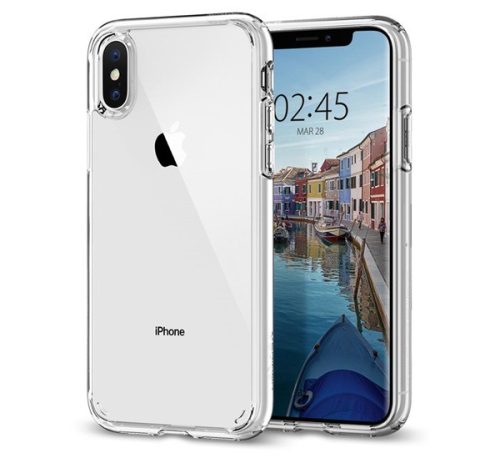 Spigen Ultra Hybrid Apple iPhone Xs Crystal Clear tok, átlátszó