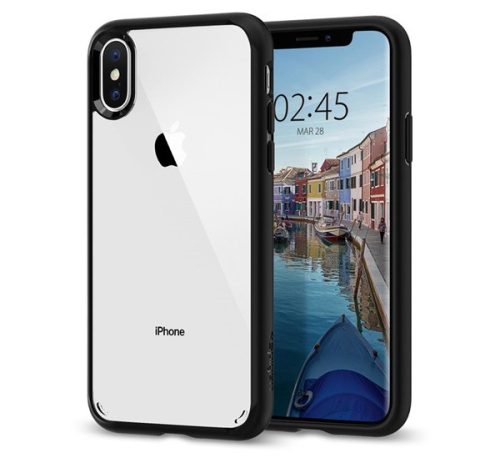 Spigen Ultra Hybrid Apple iPhone Xs Matte Black tok, fekete