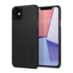 Spigen Thin Fit Apple iPhone 11 Black tok, fekete