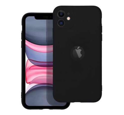 Forcell Soft szilikon hátlap tok Apple iPhone 11 Pro Max, fekete