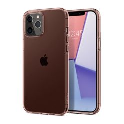   Spigen Crystal Flex Apple iPhone 12 Pro Max Rose Crystal tok, rózsaszín átlátszó