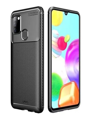 Uniq Hexa Samsung Galaxy A21S, szilikon tok, fekete