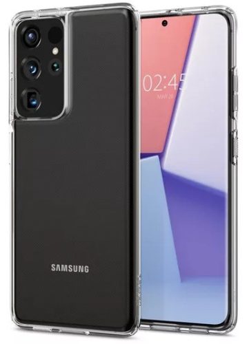 Spigen Crystal Flex Samsung G998 Galaxy S21 Ultra Crystal Clear tok, átlátszó