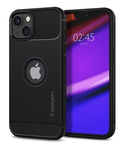 Spigen Rugged Armor Apple iPhone 13 mini Matte Black tok, fekete