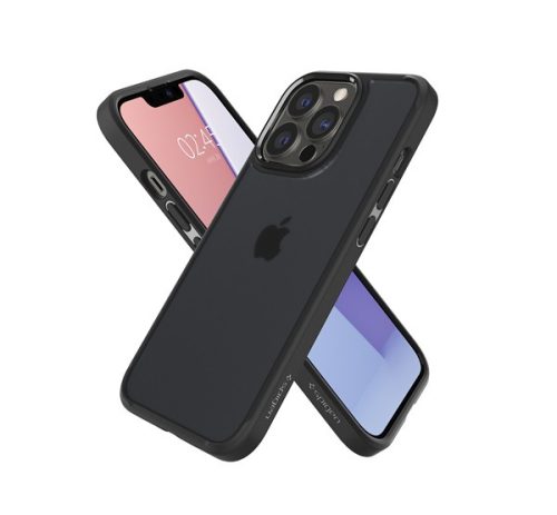 Spigen Ultra Hybrid Apple iPhone 13 Pro Matte Frost Black tok, matt fekete