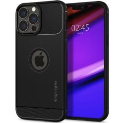   Spigen Rugged Armor Apple iPhone 13 Pro Max Matte Black tok, fekete