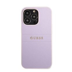 Guess PU Saffiano Apple iPhone 13 Pro bőr hátlap tok, lila