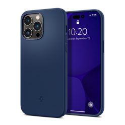   Spigen Silicon Fit Mag Apple iPhone 14 Pro Max Navy Blue MagSafe tok, kék